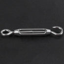304 Stainless Steel Wire Hook Eye Turn Buckle, 3.8-5.1-Inch