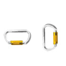 2pcs 25KN Twist Gate Auto Locking Carabiner Buckle Hook Climbing Quickdraw