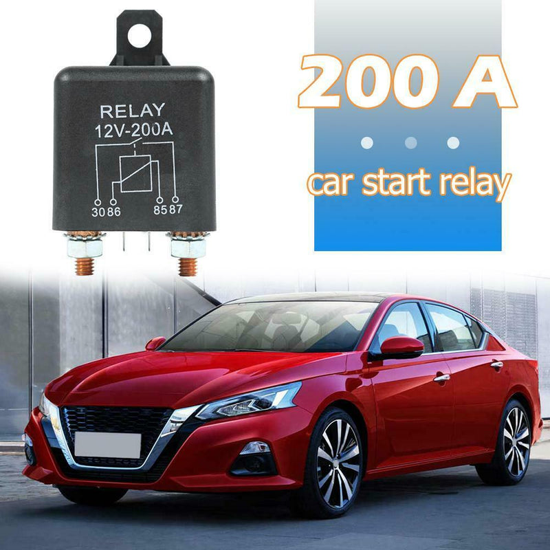 12V 200 Amp Heavy Duty Split Charge/Winch Relay for Car Van Boat 4 Pin