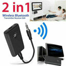 Bluetooth 5.0 Transmitter and Receiver 2-in-1 Wireless 3.5mm Adapter TOP Au J8U9