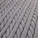 Baby Infant Knit Crochet Swaddle Wrap Swaddling Blanket Sleeping Bag Gray