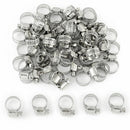 10pcs Adjustable Car Fuel Petrol Pipe Hose Clip Stainless Clamp Spring 8-12 I5G4