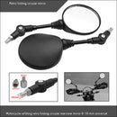 Universal 1 Pair Folding Motorcycle Side Rearview Mirror 8mm 10mm High Quality