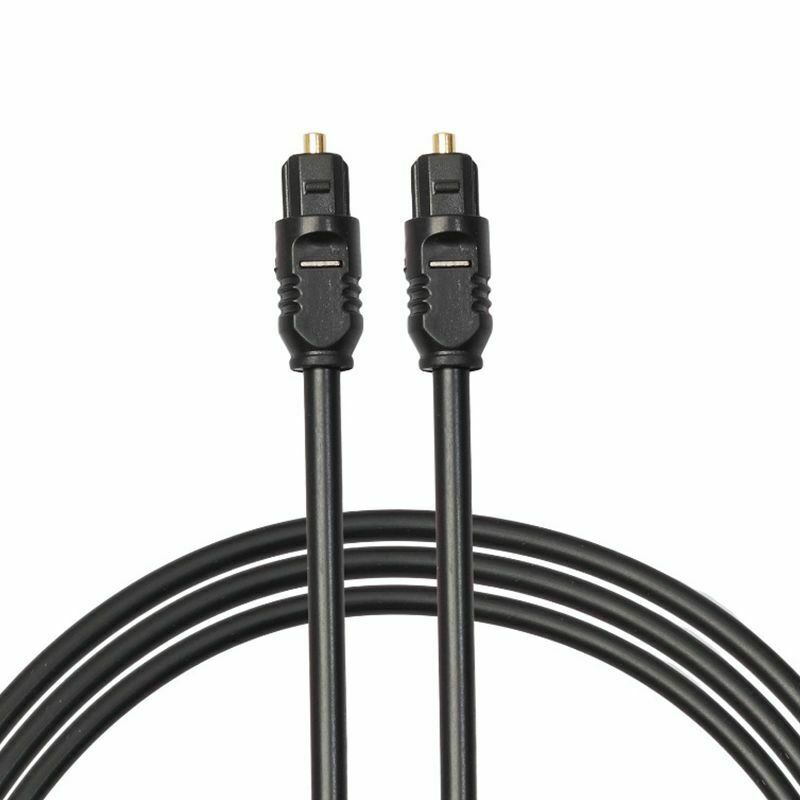 1m Fiber Optic TOSLink Digital Audio Cable Male to Male Lightweight and Fle J5E8