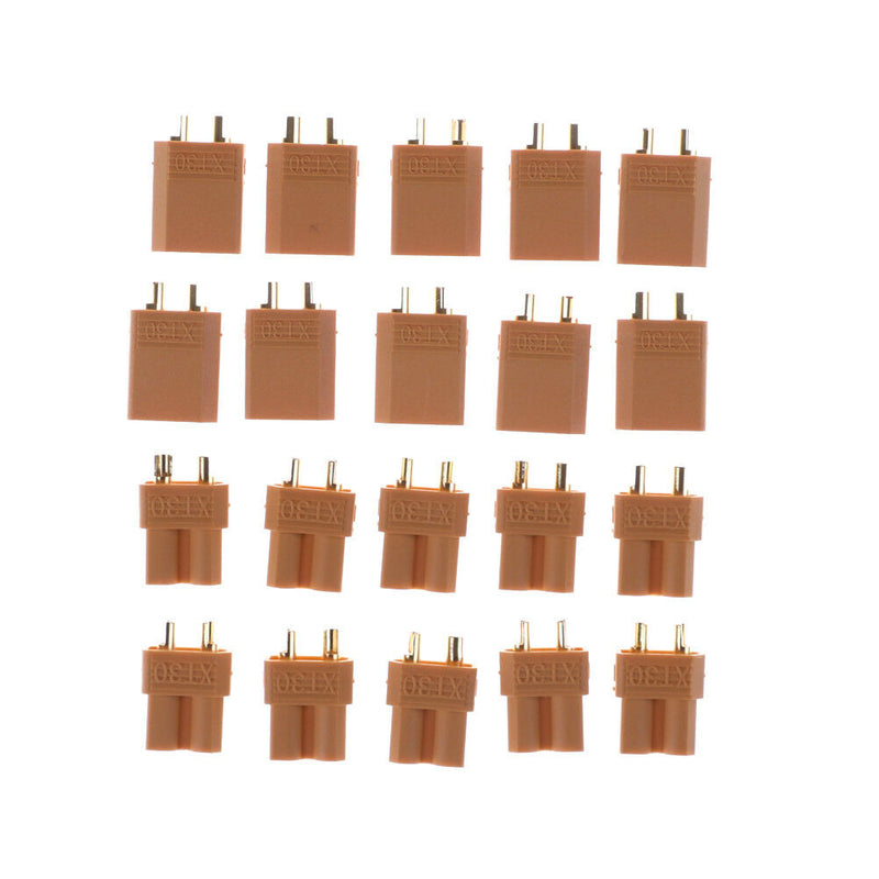 10Pairs Amass XT30 XT30U Bullet Connector Banane Male Female with Heat Shrink ME