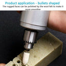 2X(123Pcs Wool Felt Polishing Pad Felt Mounted Mandrel Set Grinding Head Bu