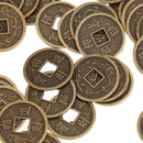 50pcs Wealth and Luck Coins Traditional Chinese Artefact Coin Decoration 2cm