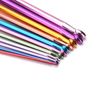 11X 10.6" multicolour Aluminum TUNISIAN / AFGHAN Crochet Hooks Needles 2- 8mm AU