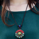 Ethnic Style Accessories Hand-Knitted Pine Wax Line Bohemian Style Necklace
