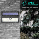 Waterproof Solar LED Light Motion Sensor Outdoor Security Wall Lamp (44LED)