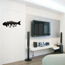 Rustic Cast Iron Nautical FISH BONE Key Hat Coat Rack Wall Hooks Fisherman Decor