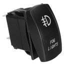 12V Led Fog Light Rocker On/Off Switch Wiring Harness 40A Relay Fuse Red
