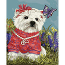 5D DIY Full Drill Diamond Painting Dog Cross Stitch Embroidery Mosaic Kit