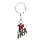 1 Pieces Keychain (I LOVE PAPA) Creative Fashion Jewelry Zinc Alloy Keychai W6V7