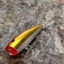 5pcs Popper Fishing Lures 5 Colors 10g Bait High Carbon Steel Hook Tackle