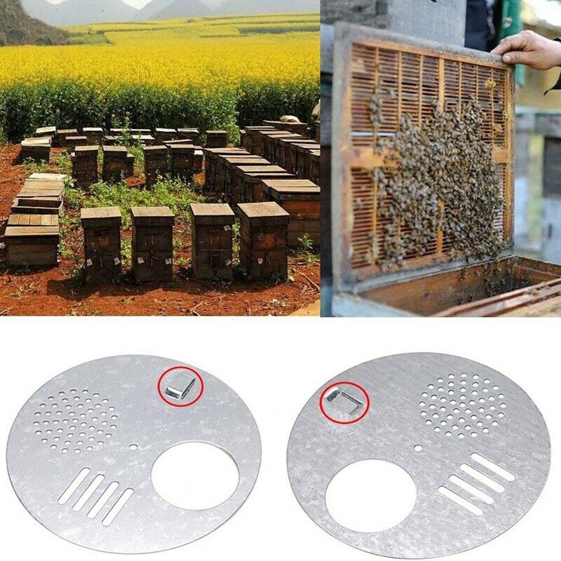Beehive for Nuc Box Disc Gates(Diameter:4-7/8 Inch) Bee Entrance Doors with