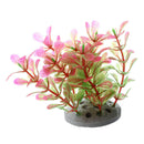 Plastic Plant Decoration for Aquarium Fish Tank Pink Green 10cm A2E6