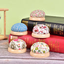 Wood Bottom Base Needle Pin Cushion Holder Sewing Stitch Needlework DIY Craft JR