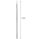 1pc Stainless Steel Cuticle Nail Pusher Remover Spoon Manicure Nail Care