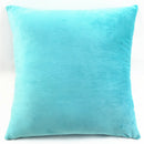 Home Geometric Soft Velvet Throw Pillow Case Sofa Cushion 60cm Blue
