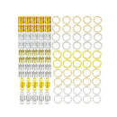 100Pcs Hair Coil Dreadlocks Beads Cuffs Braiding Clips Spring Twisted Braid