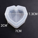 Diamond Heart Shaped Silicone Jewelry Mold Handcraft Epoxy Tools For Making F5H7
