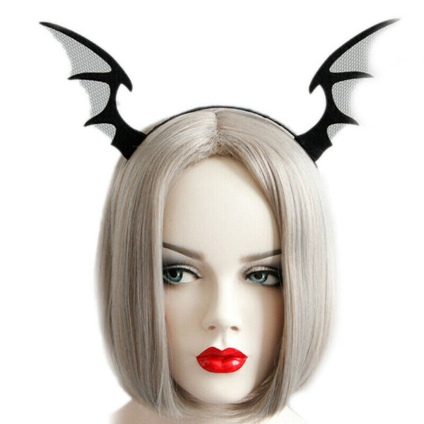 Bat Wings Ears Hair Hoop Halloween Party Headband Hairband Headwear Cosp Gw
