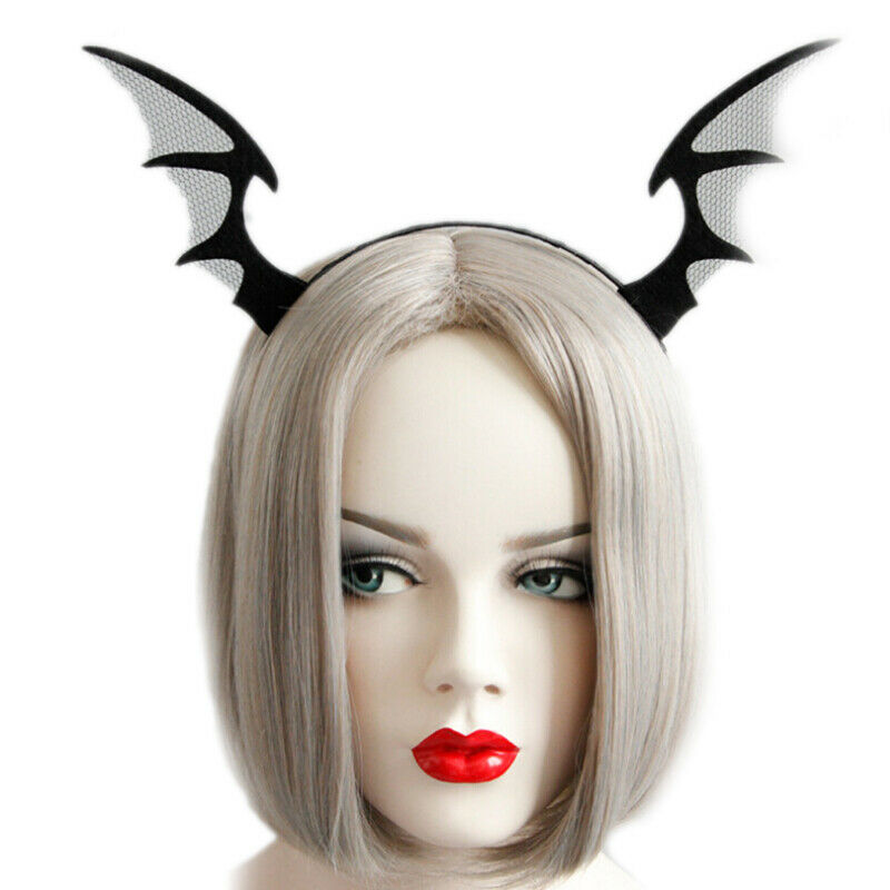 Bat Wings Ears Hair Hoop Halloween Party Headband Hairband Headwear Cosp Gw