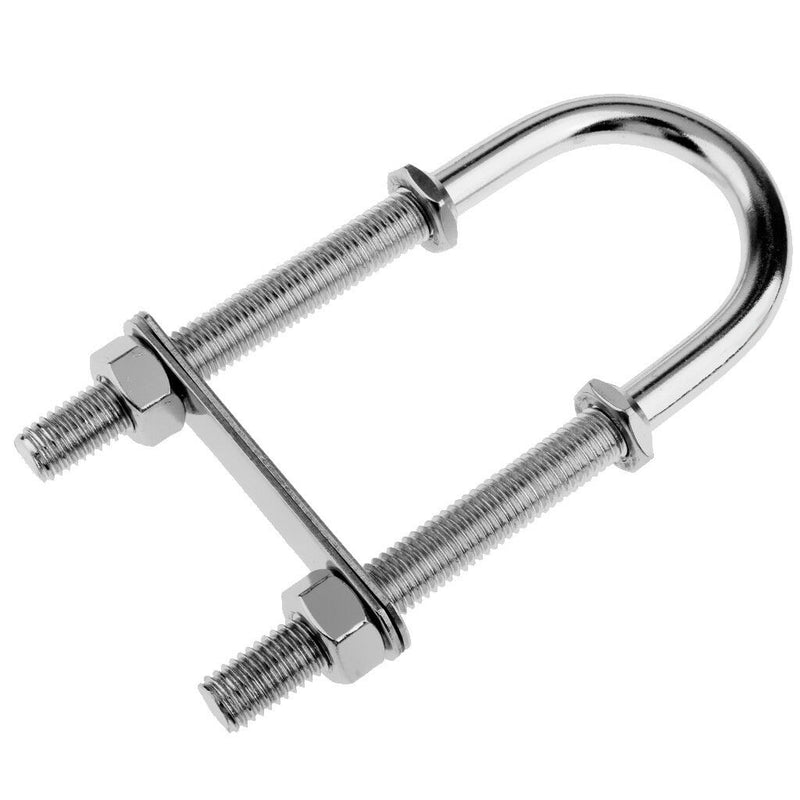 2pcs Bow Stern Eye U Bolt 1/2" 12mm Stainless Steel For Boat Marine
