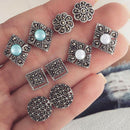 5 Pairs /set New Fashion Women Stud Earring Girls Birthday Party Mashup Earr Kw