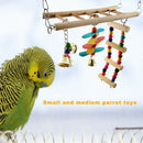 Funny Wooden Pet Birds Ladder Toys Parrots Climbing Ladder Chewing Swings Home