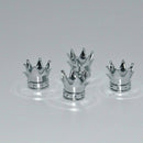 4 * Universal Chrome Crown Car Truck Tire Air Valve Stem Cover Caps Wheel Rims^^