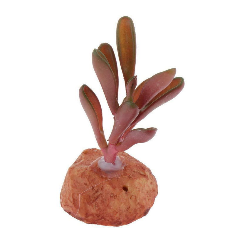 2pcs Artificial Succulent Plants For Aquarium Fish