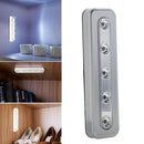 Tap Lights 5-LED Self-Stick Under Cabinet Push Night Light Closet Light