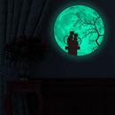 30Cm Wall Stickers Pink Couple Colorful Luminous Lunar Moon Earth Wall Stic