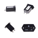 Black Rectangle 12V-36V DC Generator/Engine Sealed Hour Meter Counter JR