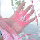 Flowers Tile Sheer Curtains for Bedroom Curtain Floral Embroidery Voile Sheer