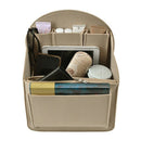 Makeup Bag Insert Travel Organizer Felt Bag Insert Cosmetic Bag with Multi-