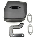 Chainsaw Exhaust Muffler with Support Gasket Plate for Husqvarna 61 66 162