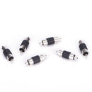 6 Pcs Straight AV RCA Male to Male Connectors Couplers Adapters BDSE