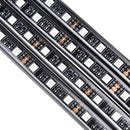 4x 9LED RGB Car Interior Atmosphere Footwell Strip Pathway Deco Floor Lamp  JC!j