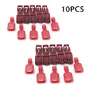 10/30 Red Lock Splice Wire Connector Terminal Crimp Clip Car Wiring Cable