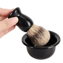 3In1 Shaving Soap Bowl +Shaving Brush+ Shaving Stand Men Beard Cleaning Tool A3C