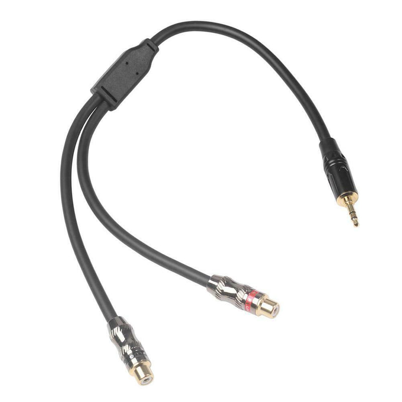 3.5mm Male to 2RCA Female Headphone Splitter Audio Cable Adapter Converter Cord