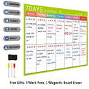 Kids Magnetic Dry Erase Planner Board for Refrigerator A3 Magnetic Whiteboa