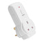 2pcs UK Plug Power Outlet Light Switch Socket+1pc Wireless Remote Control A