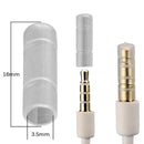 3.5mm earphone plugs cap plug proof cover transparent dustproof plug cap OZ