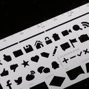 Metal Hollow Bookmark Drawing Ruler Hand Account Notebook Album Graffiti