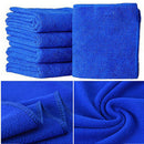 5Pcs BlueSoft Auto Car Micro Wash Cloth Cleaning Towels Hair Drying Duster SE