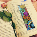 DIY Flower Special Shaped Diamond Painting Leather Tassel Bookmark Gifts